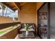 Balcony featuring outdoor seating with sliding door to indoor living space at 8500 E Indian School Rd # 233, Scottsdale, AZ 85251
