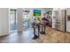 Charming breakfast nook near updated kitchen with tile floors and view to outdoor patio with TV at 8728 E Monte Vista Rd, Scottsdale, AZ 85257