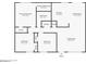 Floor plan showing layout of bedrooms, bathrooms, kitchen, and living room at 8802 W Monterey Way, Phoenix, AZ 85037