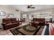 Open living room featuring natural light and neutral tile floors at 1062 E Watson Dr, Tempe, AZ 85283