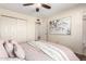 Spacious bedroom showcases ample closet space, plush bedding, and a peaceful ambiance, perfect for restful nights at 126 E Mclellan Rd, Mesa, AZ 85201