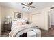 Relaxing bedroom featuring carpet, neutral walls, and a comfortable queen-size bed creates a warm and inviting atmosphere at 126 E Mclellan Rd, Mesa, AZ 85201