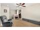 Spacious bonus room with carpet, ceiling fan, and flexible layout options at 1689 E Elgin St, Gilbert, AZ 85295