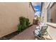 Paver patio with seating and views of lush greenery at 1689 E Elgin St, Gilbert, AZ 85295