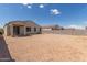 Expansive backyard featuring a spacious area ready for customization and landscaping at 18492 E Donato Dr, Gold Canyon, AZ 85118