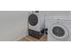 Laundry room with modern washer and dryer at 18492 E Donato Dr, Gold Canyon, AZ 85118