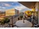 Balcony features views of the city, outdoor seating, and patterned flooring at 2211 E Camelback Rd # 902, Phoenix, AZ 85016