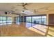 Spacious dance studio featuring mirrored wall, barre, wood floor, and large windows at 2322 E Mews Rd, Gilbert, AZ 85298