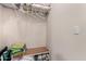 Organized closet featuring shelves, hanging rack, and ample storage space for linens and other items at 30266 N Royal Oak Way, San Tan Valley, AZ 85143