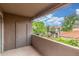 Spacious balcony offers relaxing views of well-maintained landscaping at 3830 E Lakewood Pkwy # 3099, Phoenix, AZ 85048