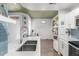 Modern kitchen featuring quartz countertops, stainless steel appliances, and blue backsplash at 3830 E Lakewood Pkwy # 3099, Phoenix, AZ 85048