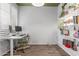 Bright home office space with a large window and built-in bookshelves at 3830 E Lakewood Pkwy # 3099, Phoenix, AZ 85048