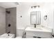 Bathroom featuring modern finishes, shower, and sleek vanity at 524 S Pioneer --, Mesa, AZ 85204
