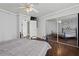 Bedroom featuring ample closet space and hardwood flooring at 6236 N 16Th St # 1, Phoenix, AZ 85016