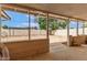 View of the backyard from the covered patio, great potential for outdoor living at 6426 W Lamar Rd, Glendale, AZ 85301