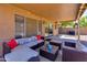 Inviting covered patio with comfortable seating at 7346 E Naranja Ave, Mesa, AZ 85209