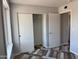 This bedroom offers a closet and modern gray paint at 822 W El Alba Way, Chandler, AZ 85225
