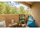 Relaxing balcony with furniture and view of the surrounding landscape at 9550 E Thunderbird Rd # 259, Scottsdale, AZ 85260