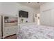 This bedroom is bright with fresh paint and decor at 1277 W Stephanie Ln, San Tan Valley, AZ 85143