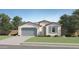 Charming single-story home with stucco siding, tile roof, two car garage, and desert landscaping at 16722 W Audrey Ln, Surprise, AZ 85387