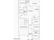 Detailed floor plan showcasing the layout with four bedrooms and a three-car tandem garage at 16781 W Bronco Trl, Surprise, AZ 85387
