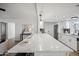 Spacious open kitchen with a large center island and modern lighting for a stylish design at 17019 E Calaveras Ave, Fountain Hills, AZ 85268