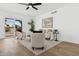 Comfortable living room with modern decor, wood floors, and bright natural light at 17019 E Calaveras Ave, Fountain Hills, AZ 85268
