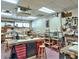 Fully equipped workshop with workbenches, tools, and storage for creative projects at 17718 N Desert Flower Trl, Surprise, AZ 85374