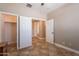 View from the bedroom of closet and doorways with tile flooring at 19537 E Thornton Rd, Queen Creek, AZ 85142