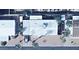 Overhead shot of a mobile home with mature landscaping and a clean driveway with one car parked on it at 200 E Ivanhoe St, Chandler, AZ 85225