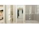Modern bathroom features a glass enclosed shower, toilet, and walk in closet for organized storage at 2944 N 98Th Ln, Phoenix, AZ 85037