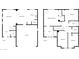 Two-story floor plan showcasing the layout of the home, including living spaces, bedrooms, and bathrooms at 4005 W Carter Rd, Phoenix, AZ 85041