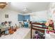 Bright bedroom with bunk beds, work desk, and colorful decor accents at 6445 W Windsor Blvd, Glendale, AZ 85301