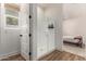 Modern bathroom with glass shower and neutral color palette at 10156 E Talon Ave, Mesa, AZ 85212