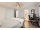 Comfortable bedroom featuring a spacious layout and an ensuite bathroom at 15550 N Frank Lloyd Wright Blvd # 1101, Scottsdale, AZ 85260