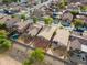 Aerial view of home with landscaped yard in a residential neighborhood at 21533 N Greenway Rd, Maricopa, AZ 85138
