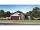 Charming single-story home with a tile roof, stucco siding, and a two-car garage at 23372 W Sonrisas St, Buckeye, AZ 85326