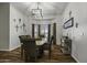 Dining room features a decorative light fixture, and a large bay window at 2751 N Ralston Rd, Maricopa, AZ 85139