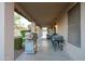 Covered back patio complete with a built-in grill at 2917 E Northridge St, Mesa, AZ 85213