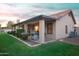 Backyard view with a built-in grill and patio area at 2917 E Northridge St, Mesa, AZ 85213