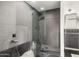 This elegant bathroom features a glass shower and soaking tub at 3502 N Rose Circle Dr, Scottsdale, AZ 85251
