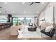 Bright, open-concept living room featuring stylish furnishings and seamless indoor-outdoor flow at 3502 N Rose Circle Dr, Scottsdale, AZ 85251