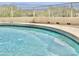 Inviting pool with tile trim, step entry and metal perimeter fence, offering a refreshing outdoor oasis at 36721 N 17Th Ave, Phoenix, AZ 85086