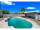Refreshing pool, patio, and desert landscaping, for relaxation and enjoyment in this home's backyard at 4828 N 71St Ave, Phoenix, AZ 85033