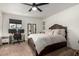 Bedroom with a work space, mirrors and modern finishes at 6348 N 7Th Ave # 6, Phoenix, AZ 85013