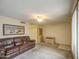Cozy living room featuring comfortable seating, ceiling fan, and a bright, inviting atmosphere at 7950 E Keats Ave # 175, Mesa, AZ 85209