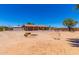 Spacious backyard with plenty of room for a variety of landscaping and gardening ideas at 975 E Lincolnwood Cir, Casa Grande, AZ 85194