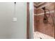 Shower stall finished with decorative tile and a multi-spray shower head at 1022 W Calypso Ct, Gilbert, AZ 85233
