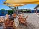 Relaxing backyard with Adirondack chairs and wooden seating area, offering a perfect spot for outdoor enjoyment at 11215 N 37Th Ave, Phoenix, AZ 85029