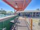 Backyard with a swimming pool, fountain features, and a covered pergola for outdoor entertaining at 11215 N 37Th Ave, Phoenix, AZ 85029